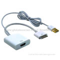 Digital AV HDMI® Adapter to HDTV for New iPad 2, 3, iPhone 4S/4G/iPod Touch with USB Charging